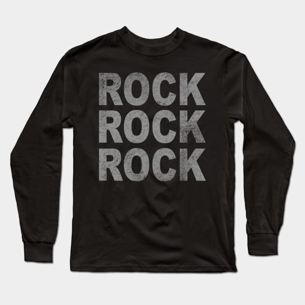 ROCK ROCK ROCK Long Sleeve T-Shirt by Victopia